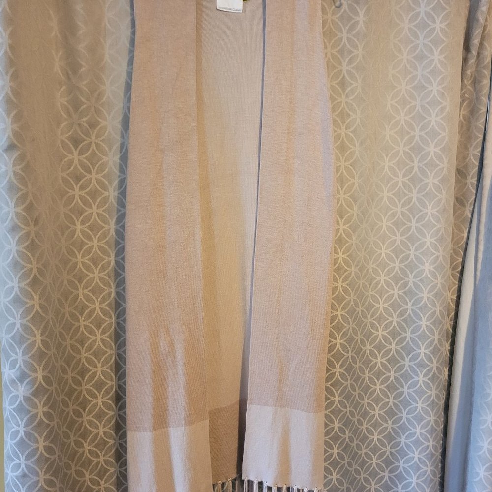 LYSSE Long CARDIGAN (size s/m) with Fringe around bottom